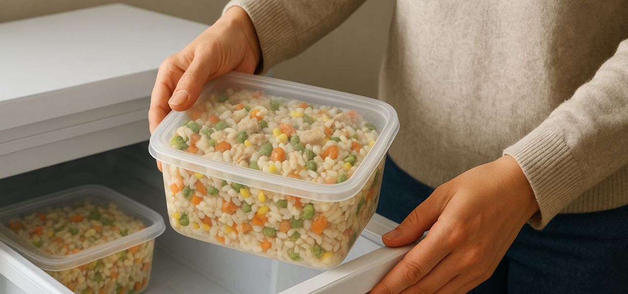 Conserver la salade de riz au congélateur