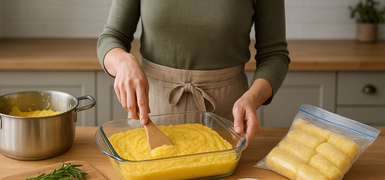 Méthode de congélation de la polenta
