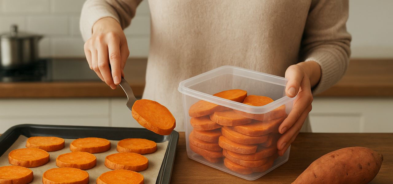 Congélation et de décongélation de la patate douce