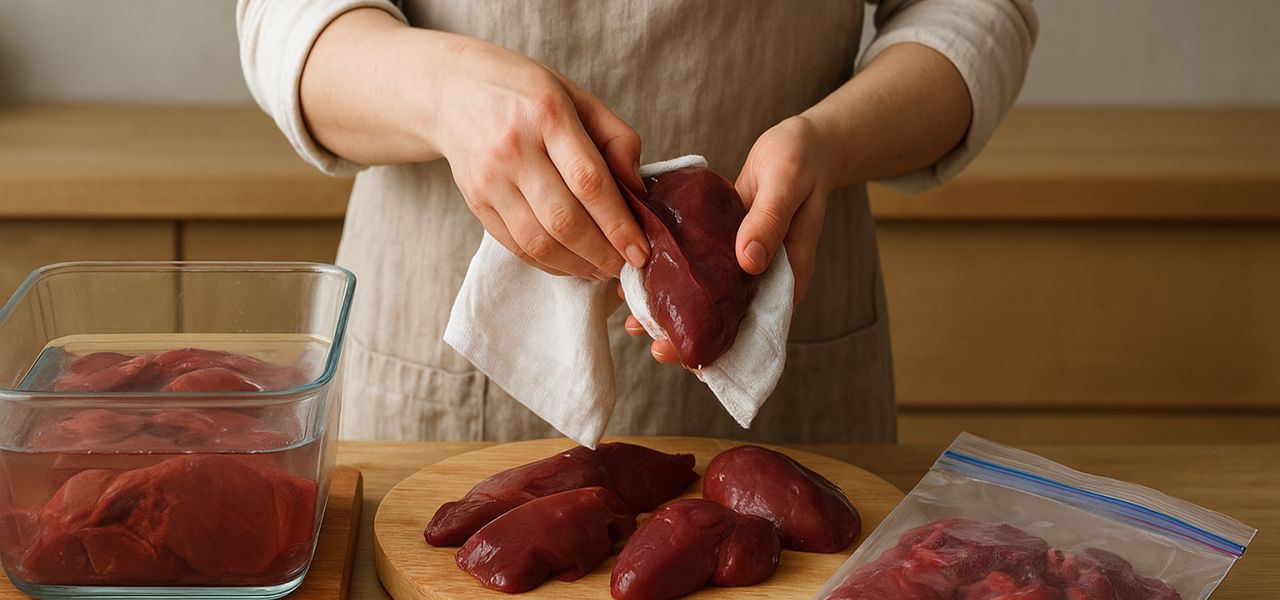 La technique pour congeler les abats