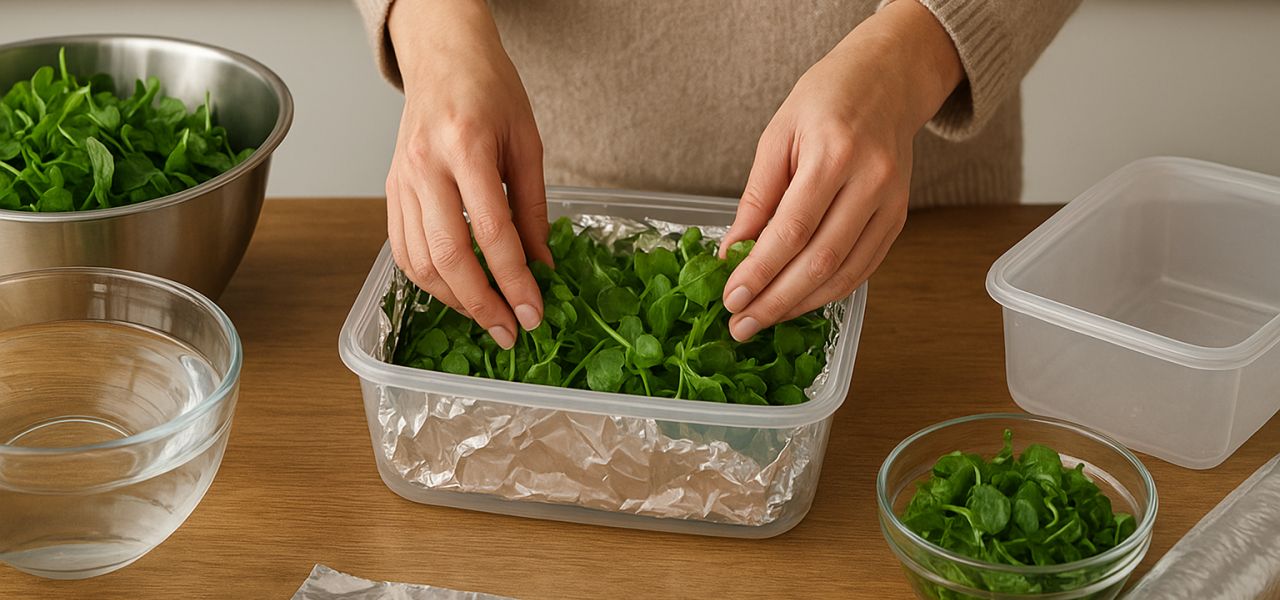 Les techniques pour bien congeler le cresson