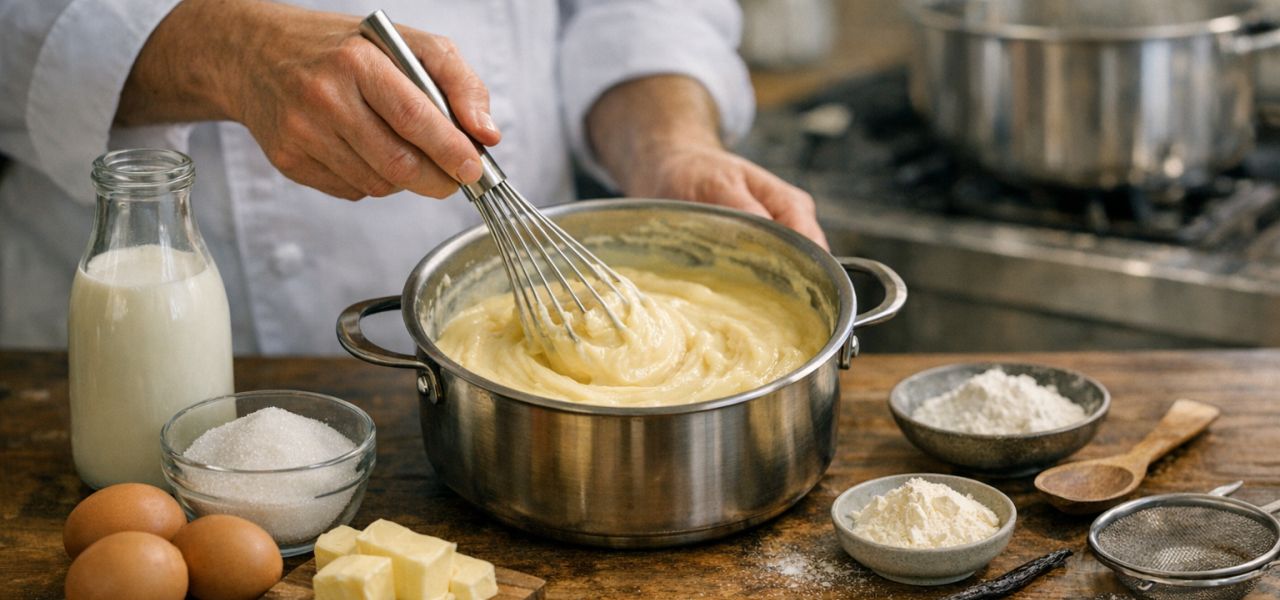 Réussir sa crème pâtissière, recette de pâtissier