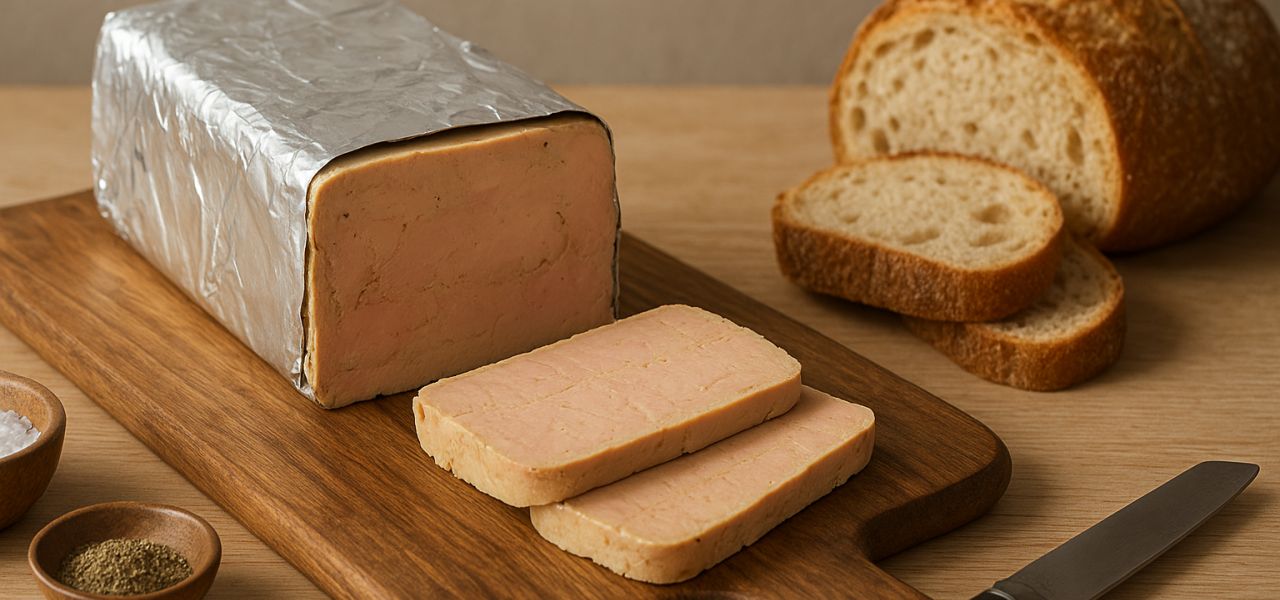 La terrine de foie gras simplement cuite au froid