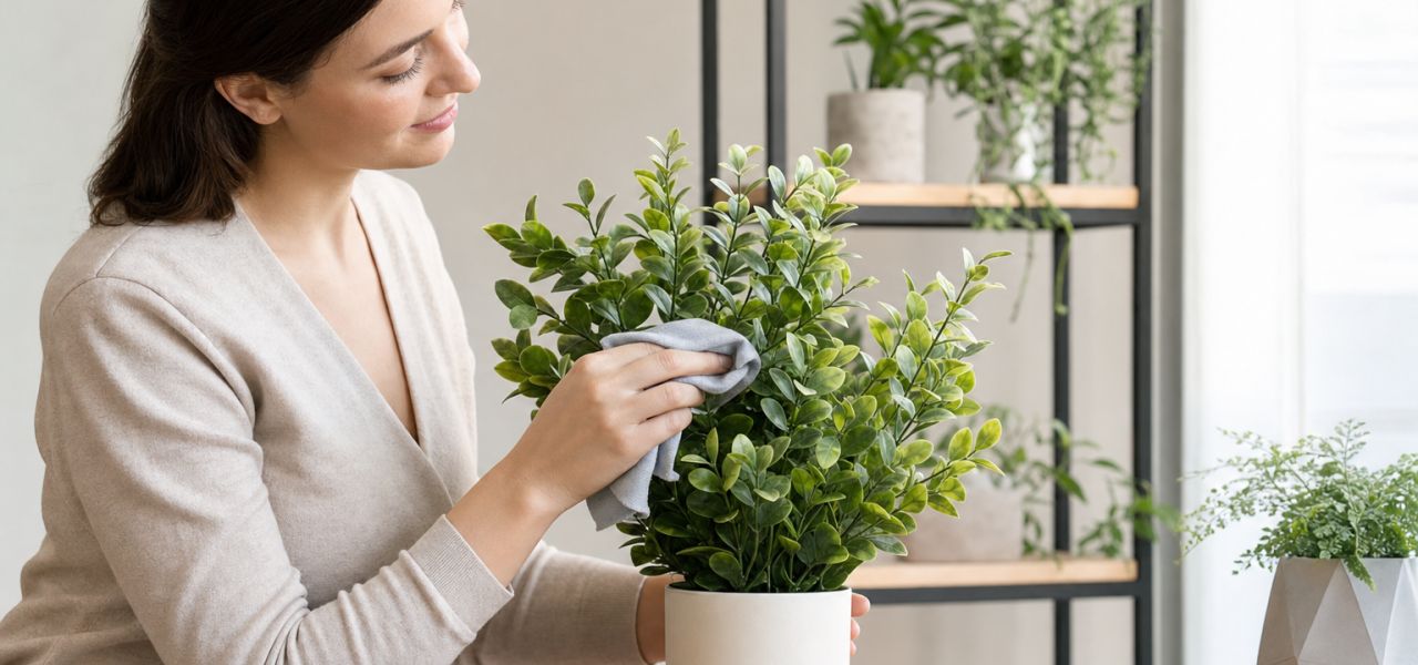 Comment entretenir et nettoyer une plante artificielle ?