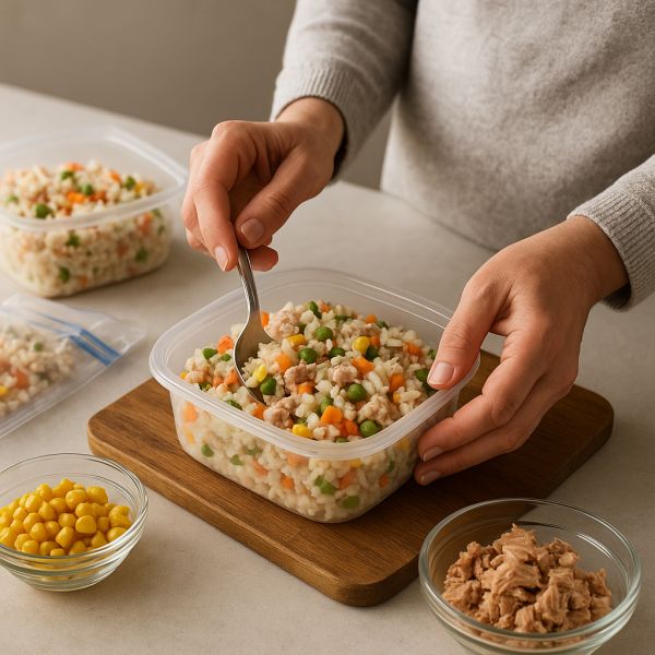 Conserver la salade de riz au congélateur