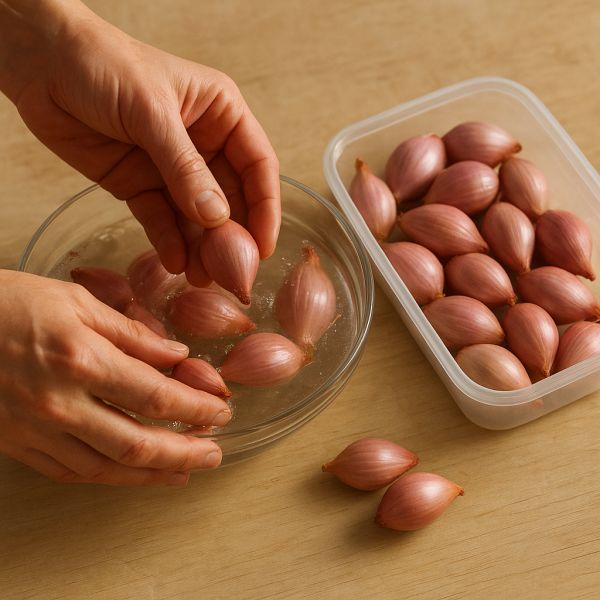 Comment conserver l'échalote au congélateur ?