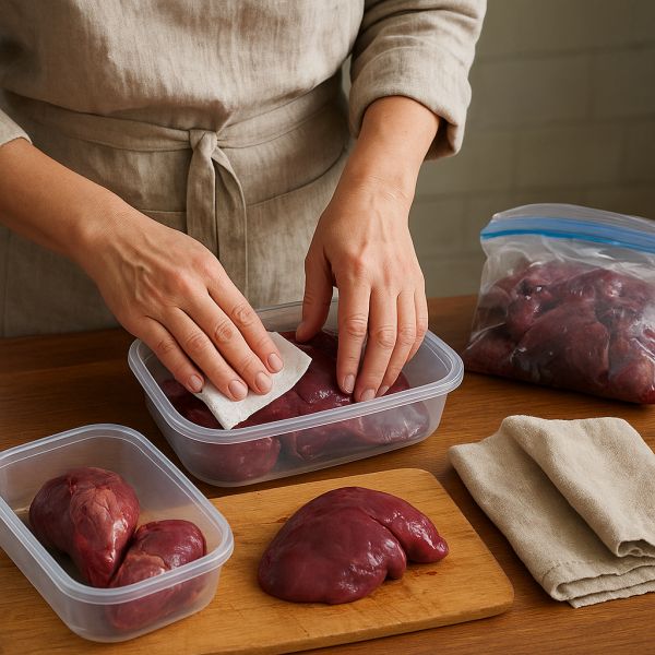 La technique pour congeler les abats