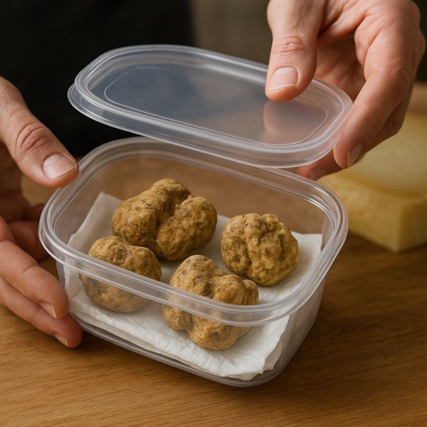 Conserver des truffes blanches 