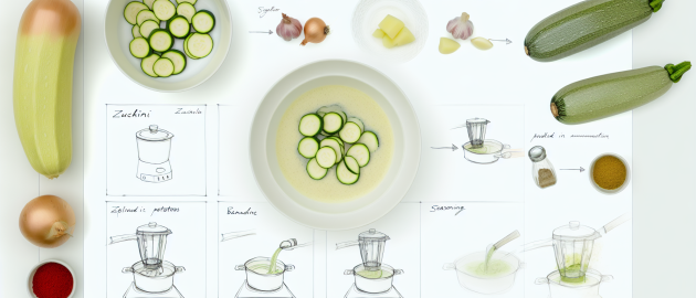 La soupe à la courgette