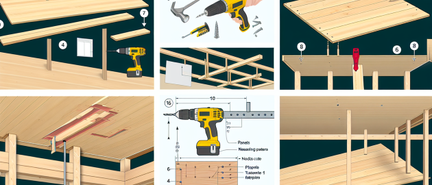 Comment poser du lambris sur le plafond ?