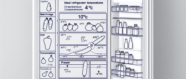 La température idéale du réfrigérateur