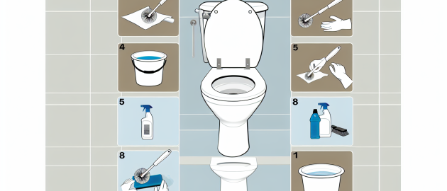 Nettoyage du fond des toilettes