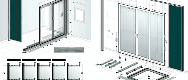 La pose d'une baie vitrée