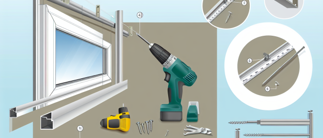 Installer des tringles sur des fenêtres en Pvc