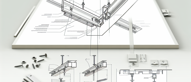 La fixation des plaques au plafond