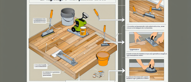 Le ragréage d'un vieux plancher en bois