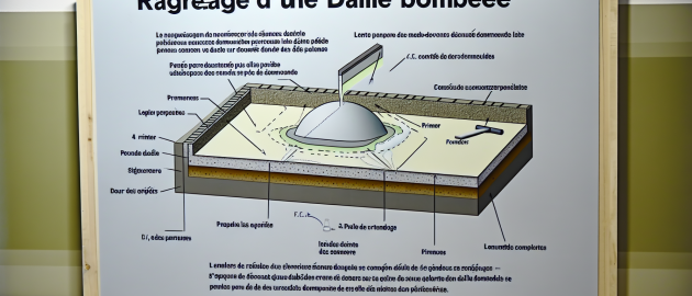 Comment faire le ragréage d'une dalle bombée?