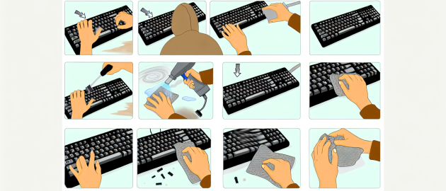 Comment nettoyer le clavier d'un ordinateur ?