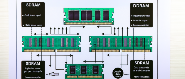 Quelle est la différence entre la Sdram et la Ddram ?