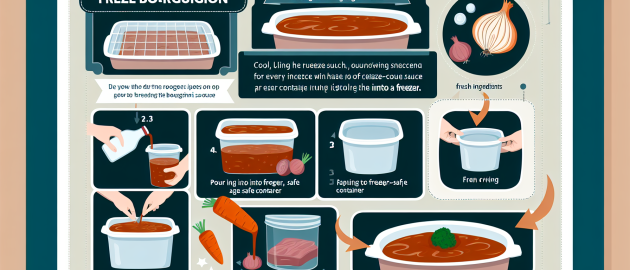 Les astuces pour congeler la sauce bourguignonne