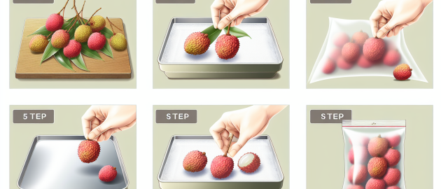 Congeler les litchis