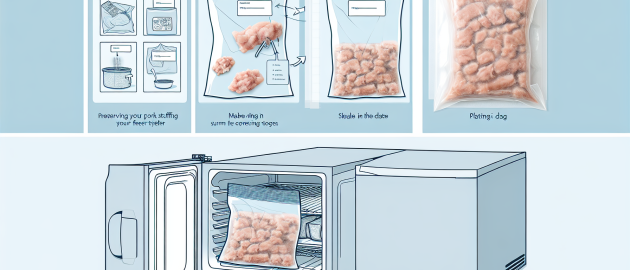 Astuces pour bien congeler de la farce de porc