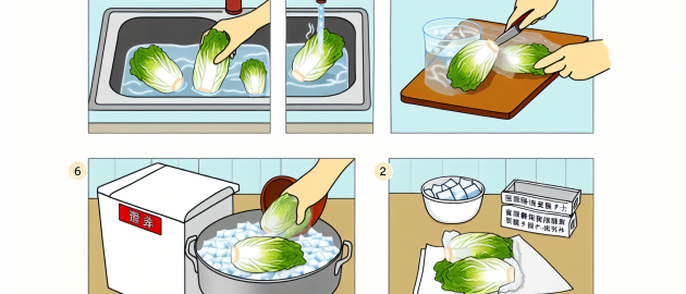 Congeler le chou chinois