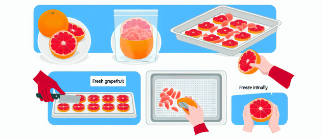 Congeler le pamplemousse