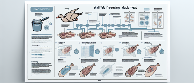 Conditionner et congeler un canard