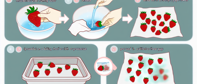 Congeler les fraises