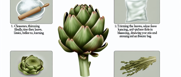 Congeler les cœurs d'artichaut