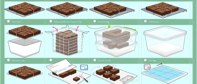Congeler des brownies