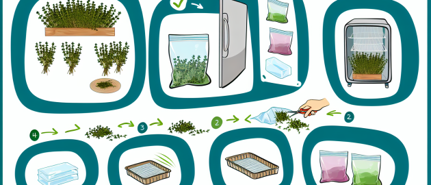 La conservation du thym par congélation