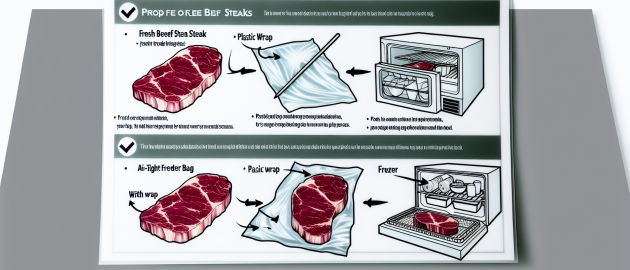Congeler des steaks de bœuf