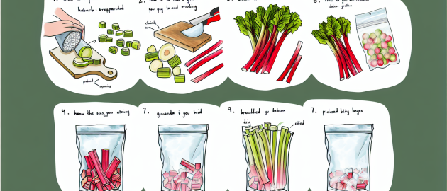 Congeler la rhubarbe