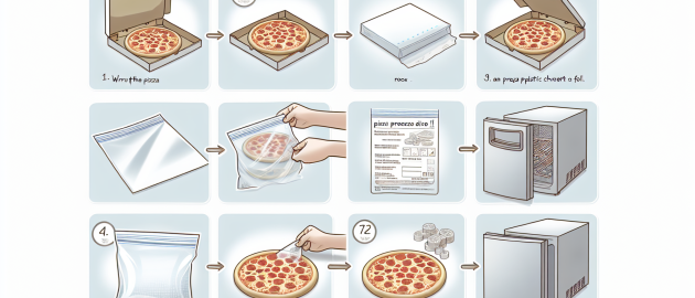 Méthode de congélation d'une pizza