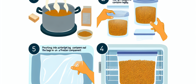 Congeler les lentilles