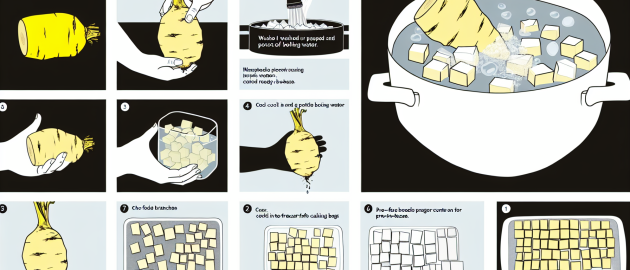 Congeler le chou-navet