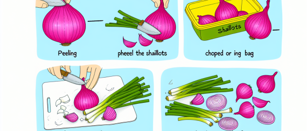 Congeler l'échalote