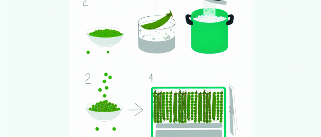 Congeler les petits pois