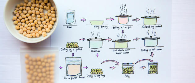 Congeler les pois chiches