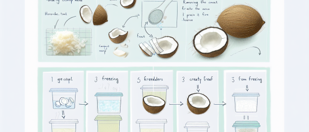 Congeler de la noix de coco