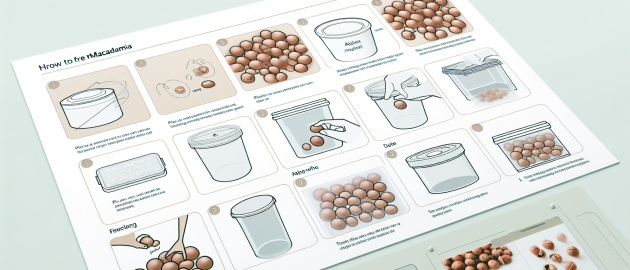 Congeler des noix de macadamia