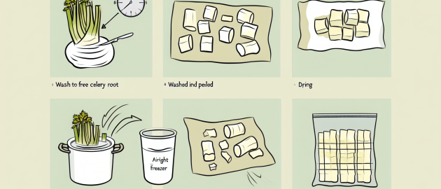Congeler le céleri-rave