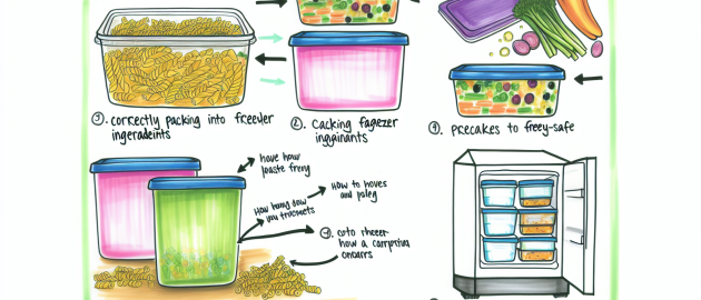 Congeler la salade de pâte