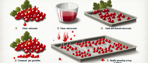 Congeler la groseille