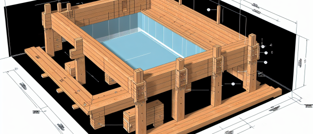 Piscine en bois