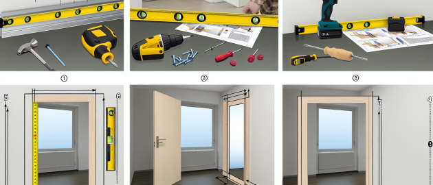 Réussir la pose d'un bloc-porte d'intérieur