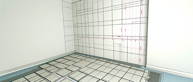 Carrelage contre un mur