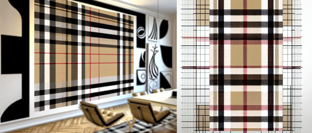 Le motif et la marque Burberry